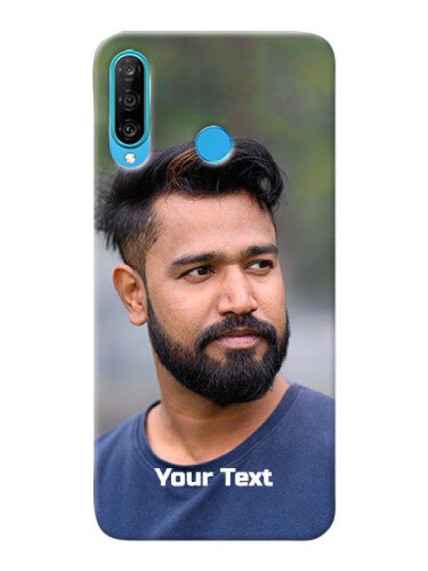 Custom Huawei P30 Lite Mobile Cover: Photo with Text