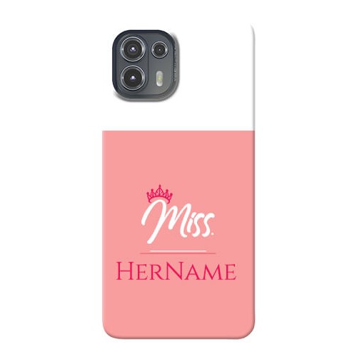 Buy Moto Edge 20 Fusion 5G Custom Mobile Cover for Miss with Name