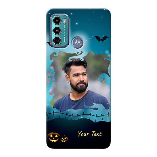 Buy Moto G60 Personalised Phone Cases Halloween frame design