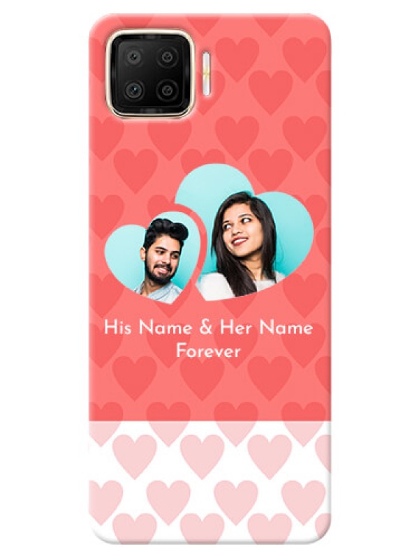 Custom Oppo F17 personalized phone covers: Couple Pic Upload Design