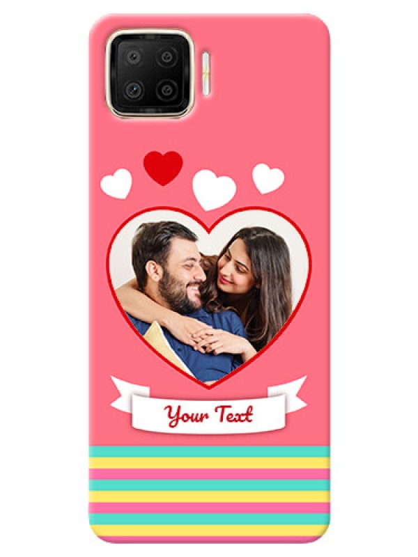 Custom Oppo F17 Personalised mobile covers: Love Doodle Design