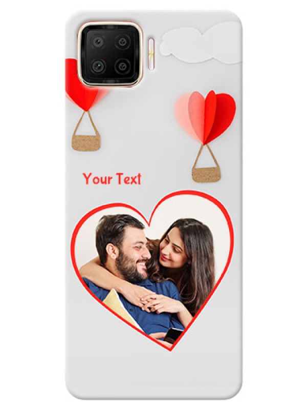 Custom Oppo F17 Phone Covers: Parachute Love Design
