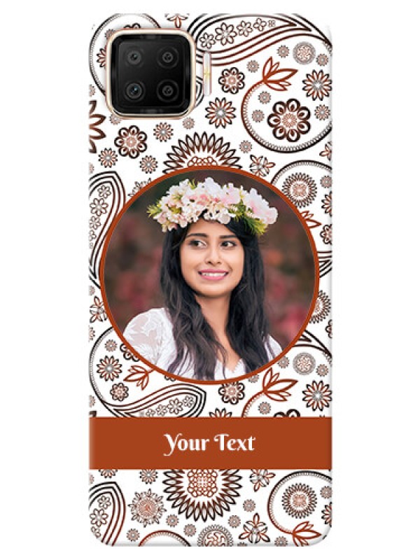 Custom Oppo F17 phone cases online: Abstract Floral Design 
