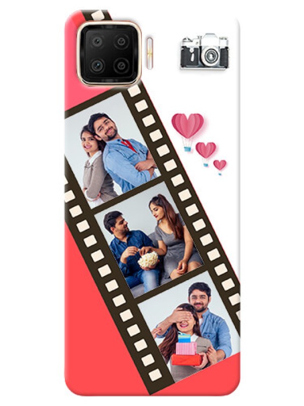 Custom Oppo F17 custom phone covers: 3 Image Holder with Film Reel