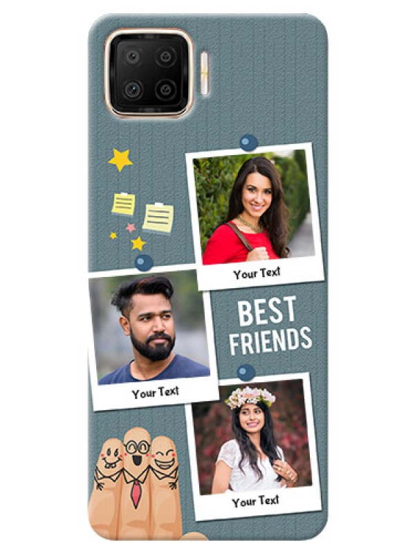 Custom Oppo F17 Mobile Cases: Sticky Frames and Friendship Design