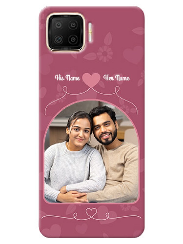 Custom Oppo F17 mobile phone covers: Love Floral Design
