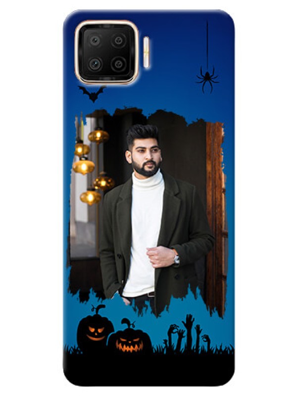 Custom Oppo F17 mobile cases online with pro Halloween design 