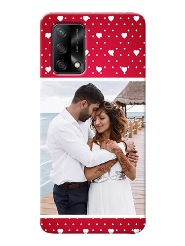 Custom Oppo F19s custom back covers: Hearts Mobile Case Design