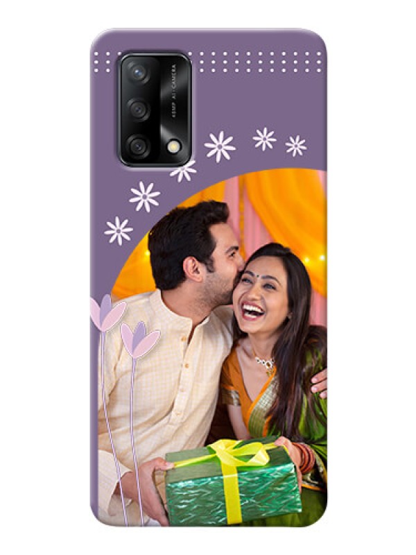 Custom Oppo F19s Phone covers for girls: lavender flowers design 