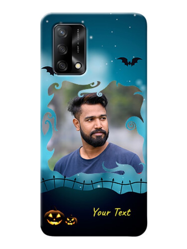 Custom Oppo F19s Personalised Phone Cases: Halloween frame design