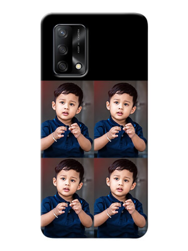 Custom Oppo F19s 4 Image Holder on Mobile Cover