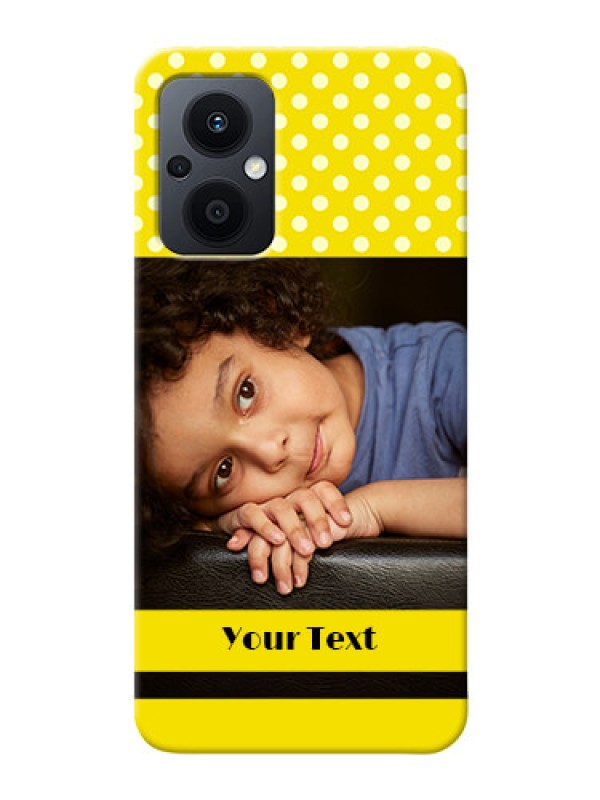 Custom Oppo F21 Pro 5G Custom Mobile Covers: Bright Yellow Case Design
