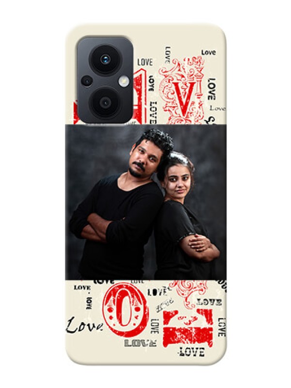 Custom Oppo F21 Pro 5G mobile cases online: Trendy Love Design Case