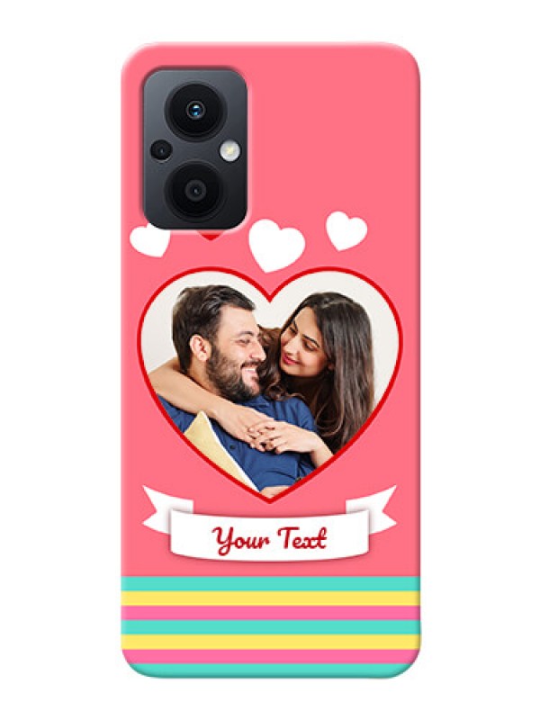 Custom Oppo F21 Pro 5G Personalised mobile covers: Love Doodle Design