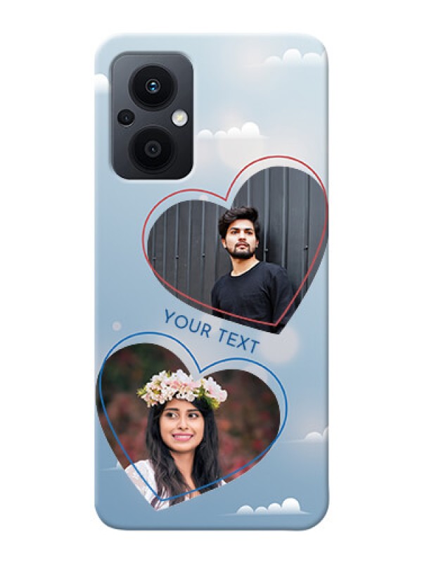 Custom Oppo F21 Pro 5G Phone Cases: Blue Color Couple Design 