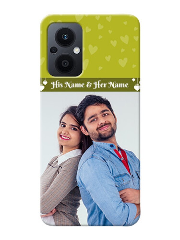 Custom Oppo F21 Pro 5G custom mobile covers: You & Me Heart Design
