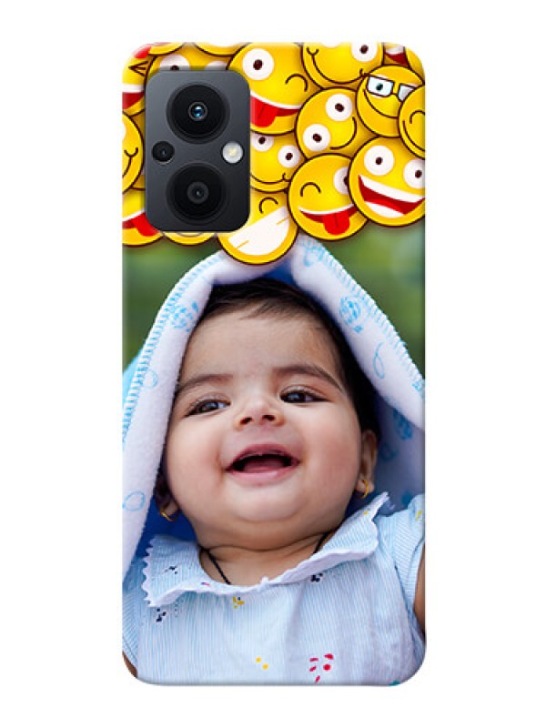 Custom Oppo F21 Pro 5G Custom Phone Cases with Smiley Emoji Design
