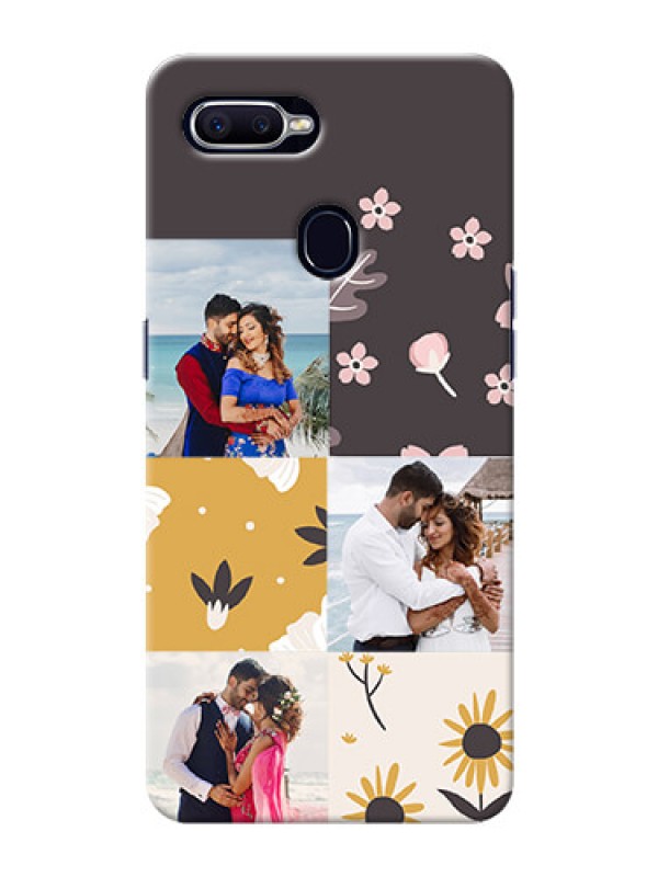 Custom Oppo F9 Pro 3 image holder with florals Design