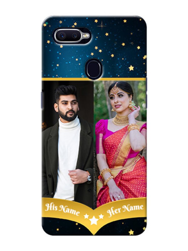 Custom Oppo F9 Pro 2 image holder with galaxy backdrop and stars  Design
