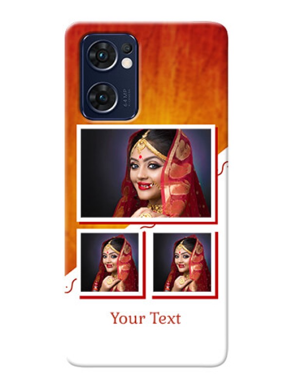 Custom Reno 7 5G Personalised Phone Cases: Wedding Memories Design 