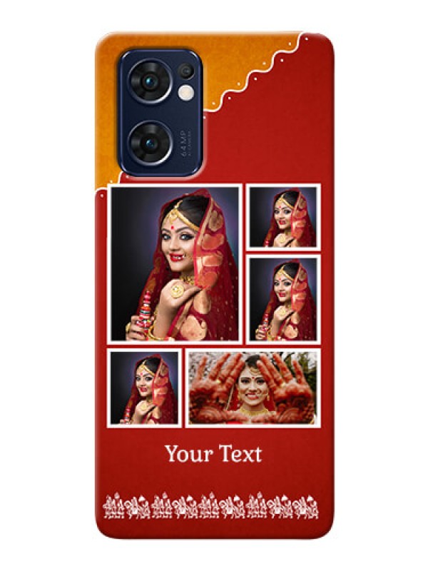 Custom Reno 7 5G customized phone cases: Wedding Pic Upload Design