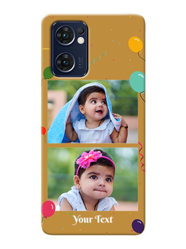 Custom Reno 7 5G Phone Covers: Image Holder with Birthday Celebrations Design