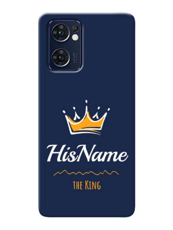 Custom Reno 7 5G King Phone Case with Name