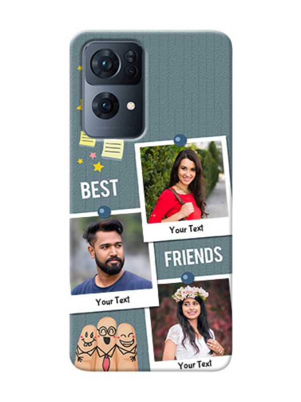 Custom Reno 7 Pro 5G Mobile Cases: Sticky Frames and Friendship Design