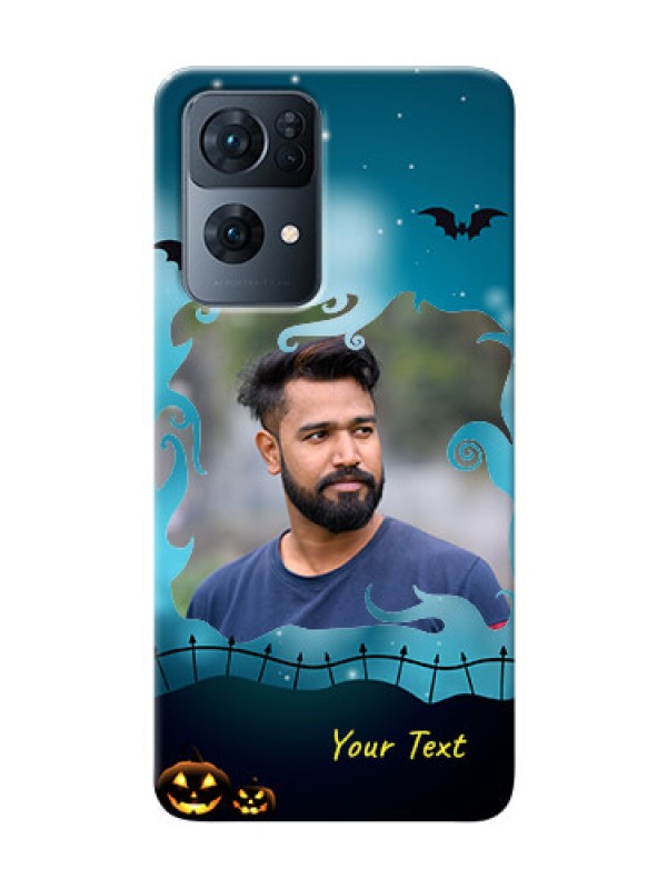Custom Reno 7 Pro 5G Personalised Phone Cases: Halloween frame design