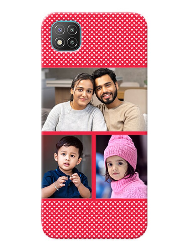 Custom Poco C3 mobile back covers online: Bulk Pic Upload Design