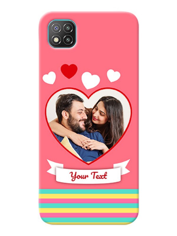 Custom Poco C3 Personalised mobile covers: Love Doodle Design
