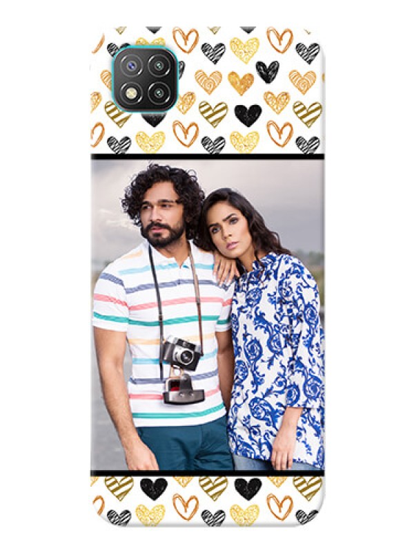 Custom Poco C3 Personalized Mobile Cases: Love Symbol Design