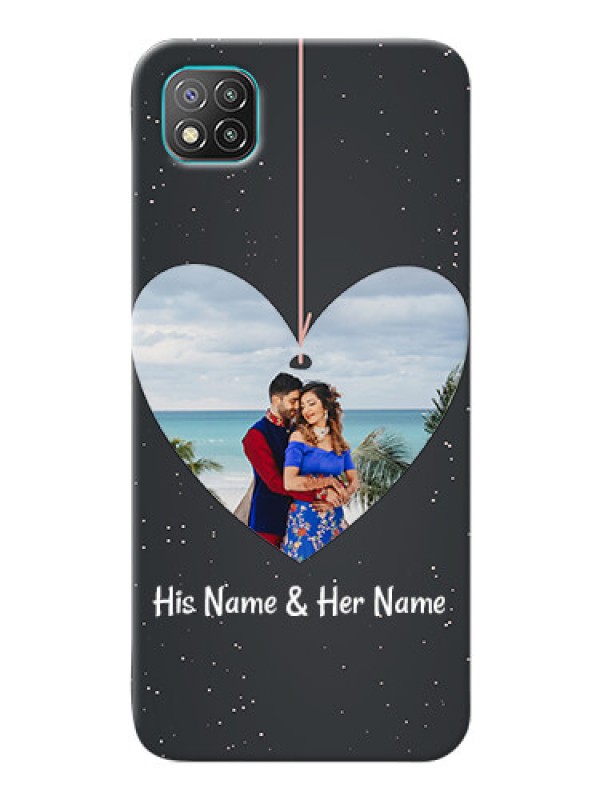 Custom Poco C3 custom phone cases: Hanging Heart Design