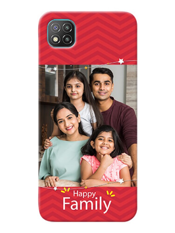 Custom Poco C3 customized phone cases: Happy Family Design