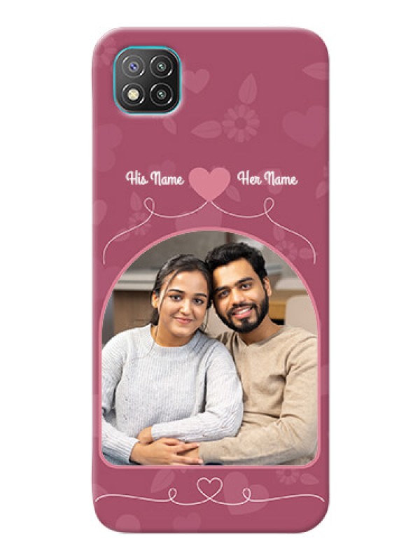 Custom Poco C3 mobile phone covers: Love Floral Design
