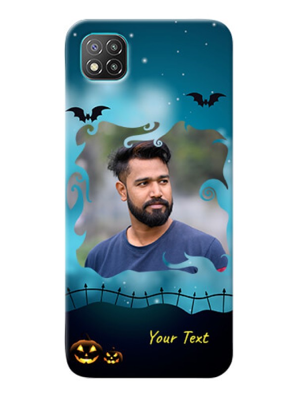 Custom Poco C3 Personalised Phone Cases: Halloween frame design
