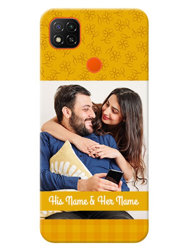 Custom Poco C31 mobile phone covers: Yellow Floral Design