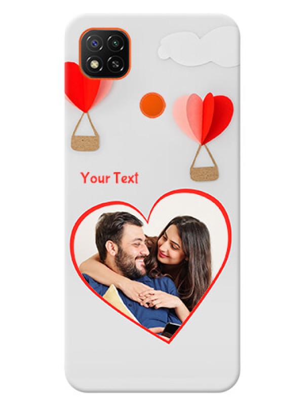 Custom Poco C31 Phone Covers: Parachute Love Design