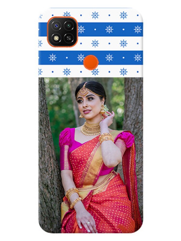 Custom Poco C31 custom mobile covers: Snow Pattern Design