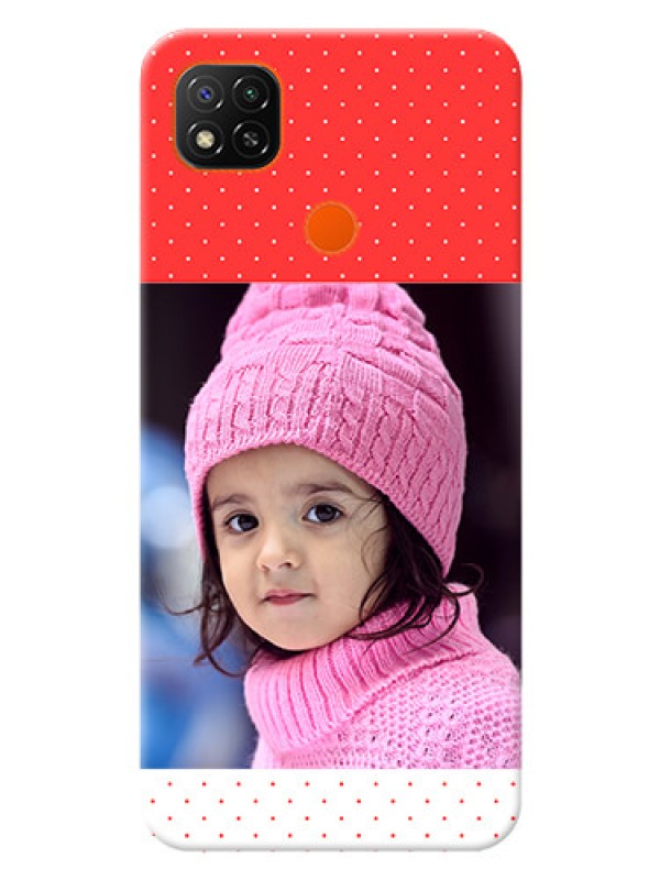 Custom Poco C31 personalised phone covers: Red Pattern Design