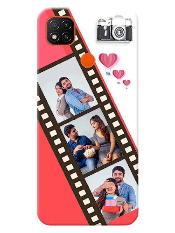 Custom Poco C31 custom phone covers: 3 Image Holder with Film Reel