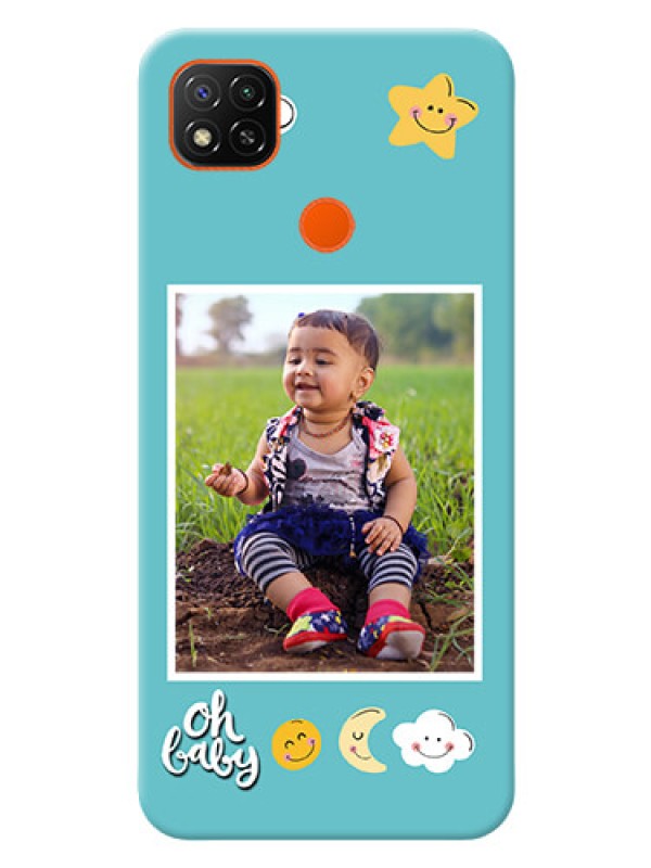 Custom Poco C31 Personalised Phone Cases: Smiley Kids Stars Design