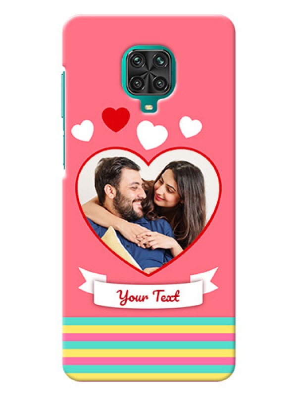 Custom Poco M2 Pro Personalised mobile covers: Love Doodle Design