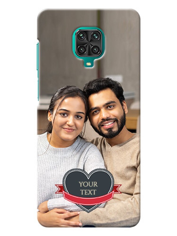 Custom Poco M2 Pro mobile back covers online: Just Married Couple Design
