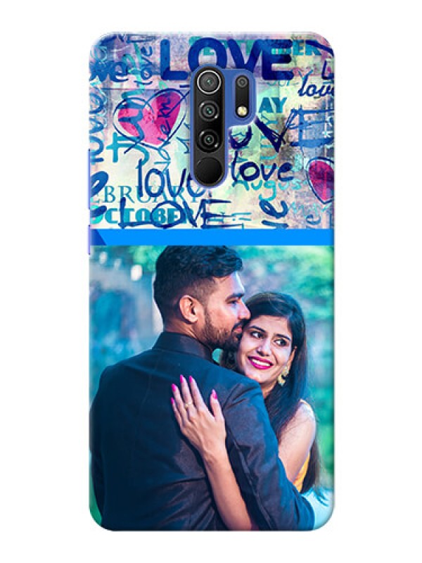 Custom Poco M2 Reloaded Mobile Covers Online: Colorful Love Design