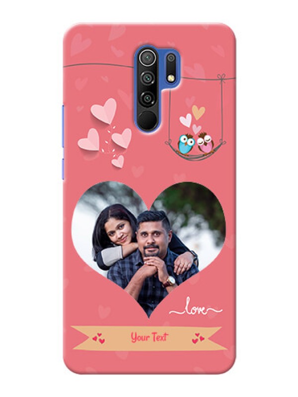 Custom Poco M2 Reloaded custom phone covers: Peach Color Love Design 
