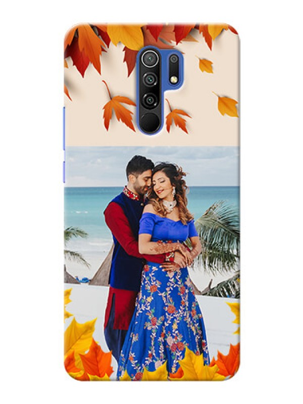 Custom Poco M2 Reloaded Mobile Phone Cases: Autumn Maple Leaves Design