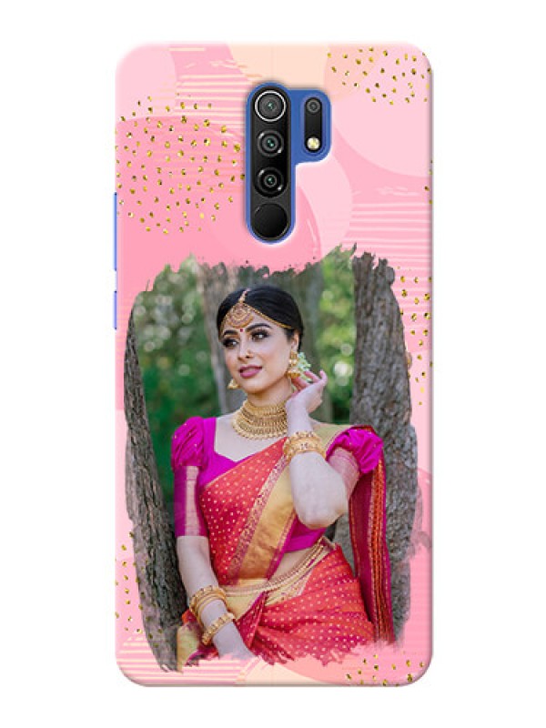 Custom Poco M2 Reloaded Phone Covers for Girls: Gold Glitter Splash Design