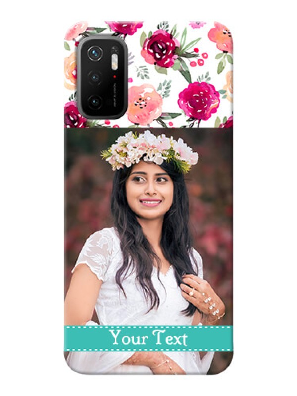 Custom Poco M3 Pro 5G Personalized Mobile Cases: Watercolor Floral Design