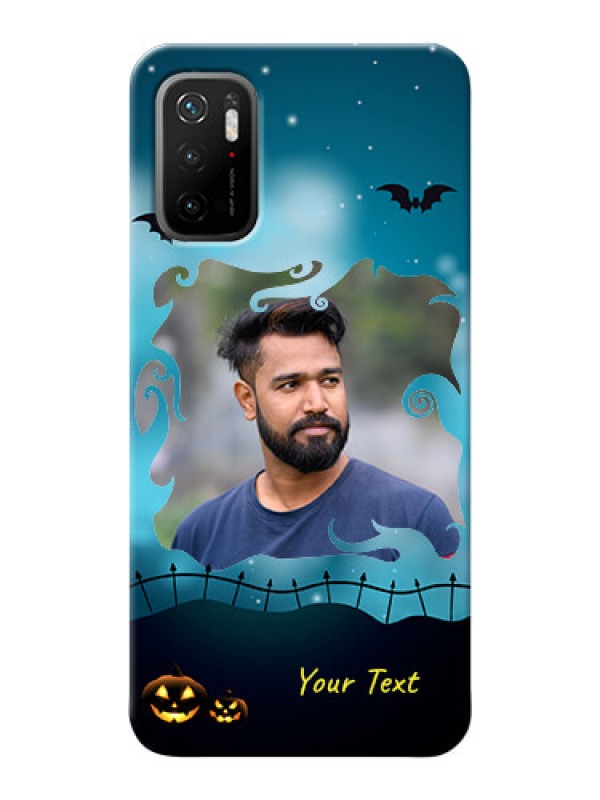 Custom Poco M3 Pro 5G Personalised Phone Cases: Halloween frame design